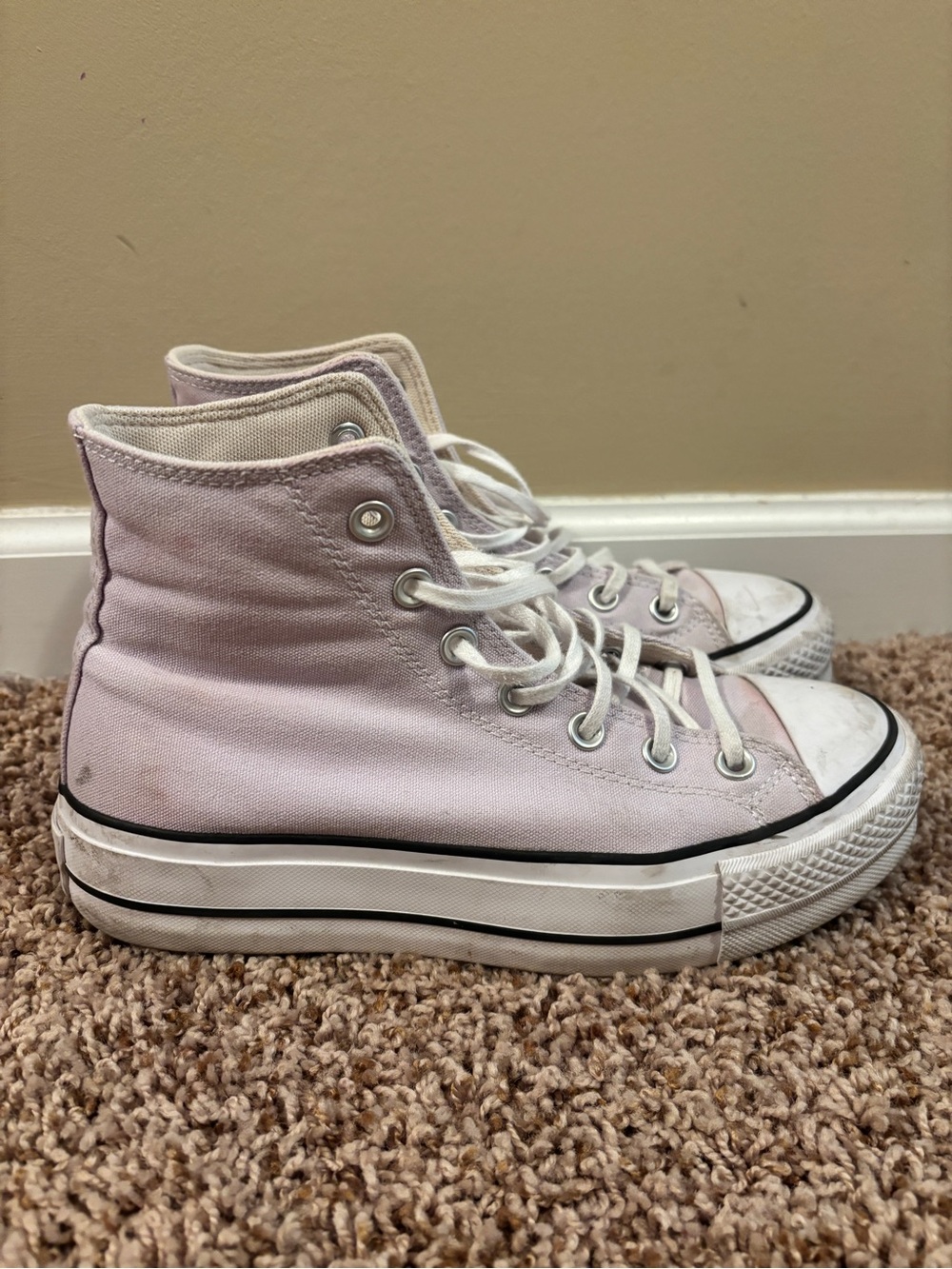 Converse Low-Top Canvas Sneakers in Off-White and White
